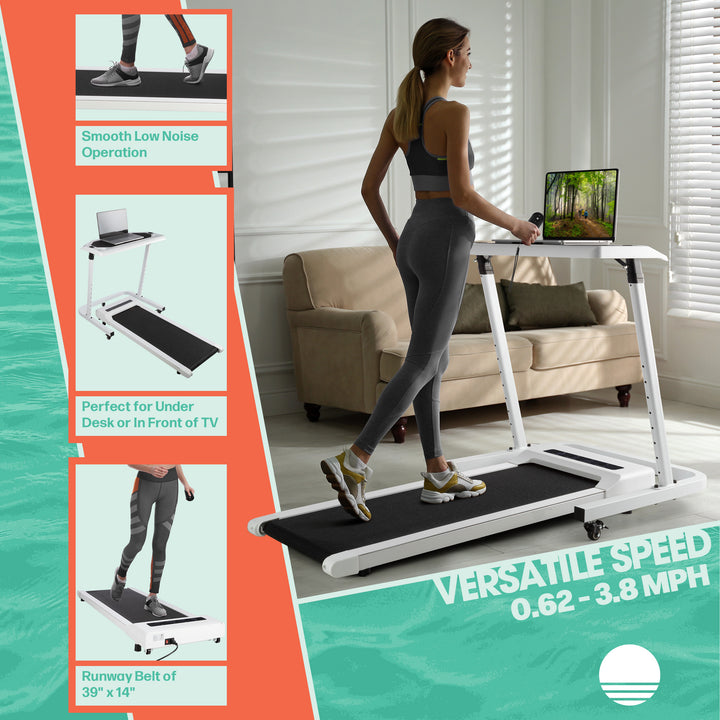 Walking Pad - Under Desk Treadmill - Walking Mat with Remote and LED Display - Portable Treadmills for Home or Office by Image 6