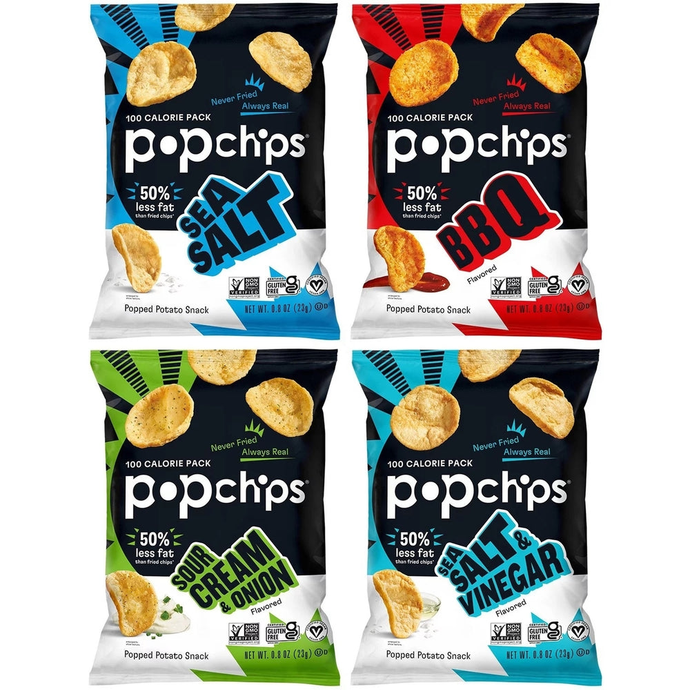 Popchips Variety Pack Chips 0.8 Ounce (Pack of 30) Image 2