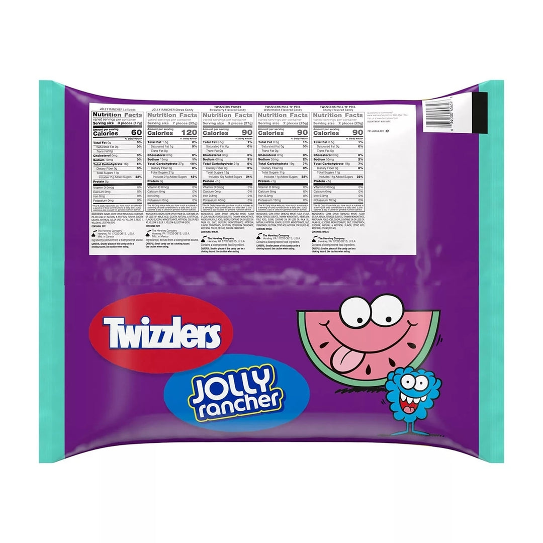 JOLLY RANCHER and TWIZZLERS Sweets Mix Fruit Flavored Candy Fun Size 270 Pieces Image 2