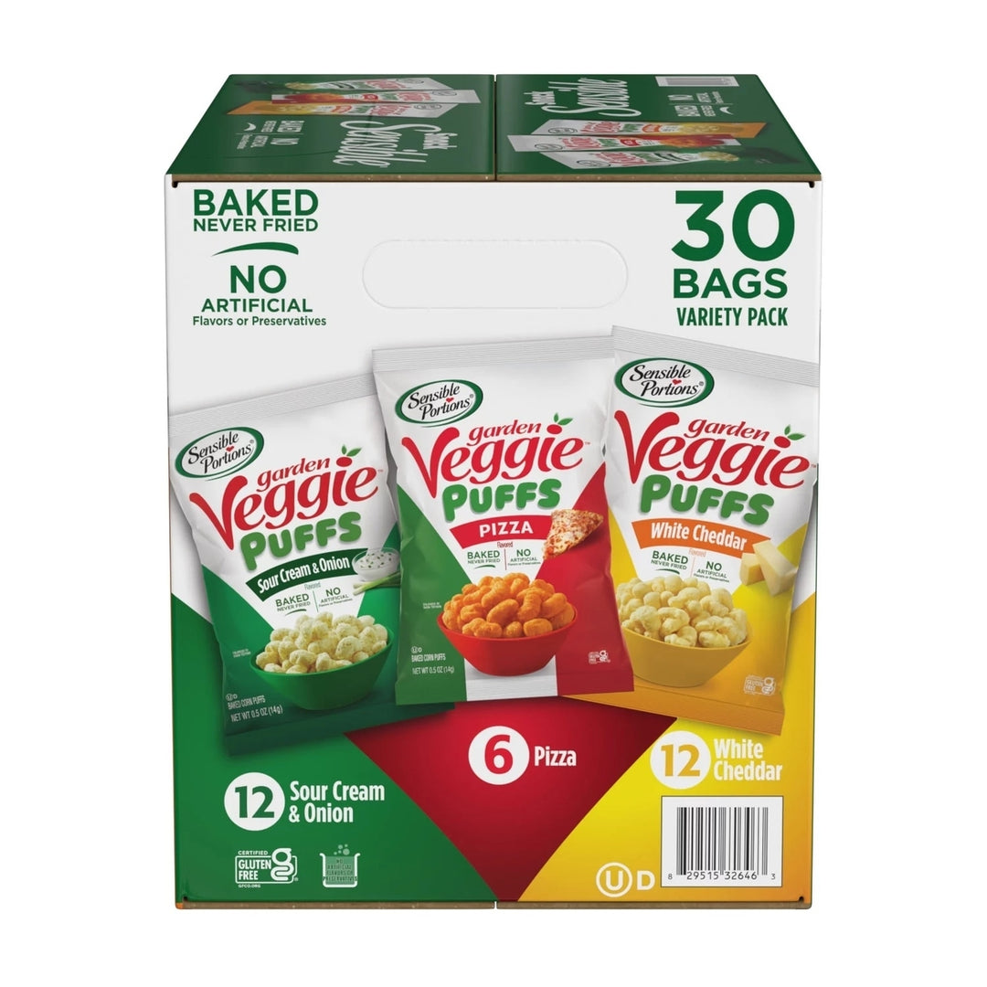 Sensible Portions Garden Veggie Puff Variety Pack 0.5 Ounce (Pack of 30) Image 4