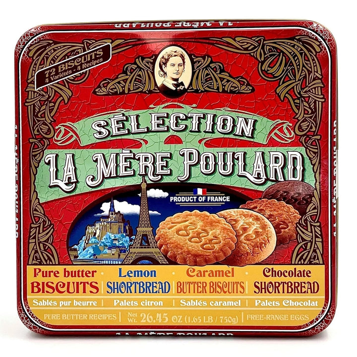 La Mere Poulard French Butter Cookies 4 Flavors 26.45 Ounce Image 2