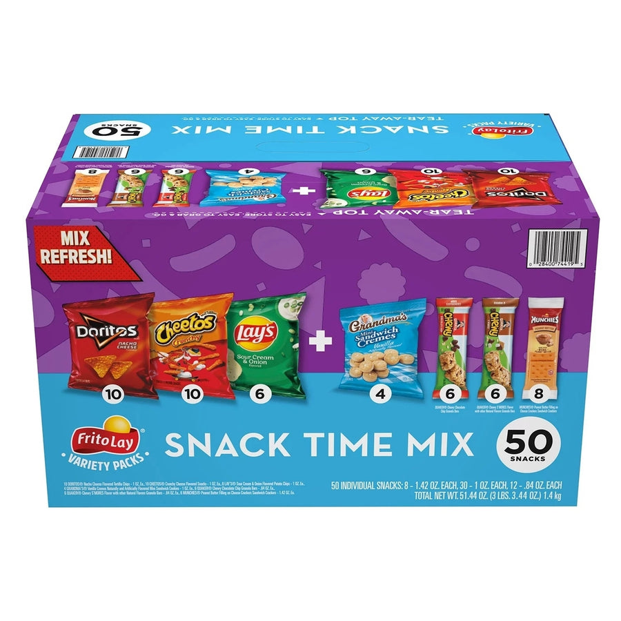 Frito Lay Snack Time Mix Variety Pack Snacks,(50 Count) Image 1