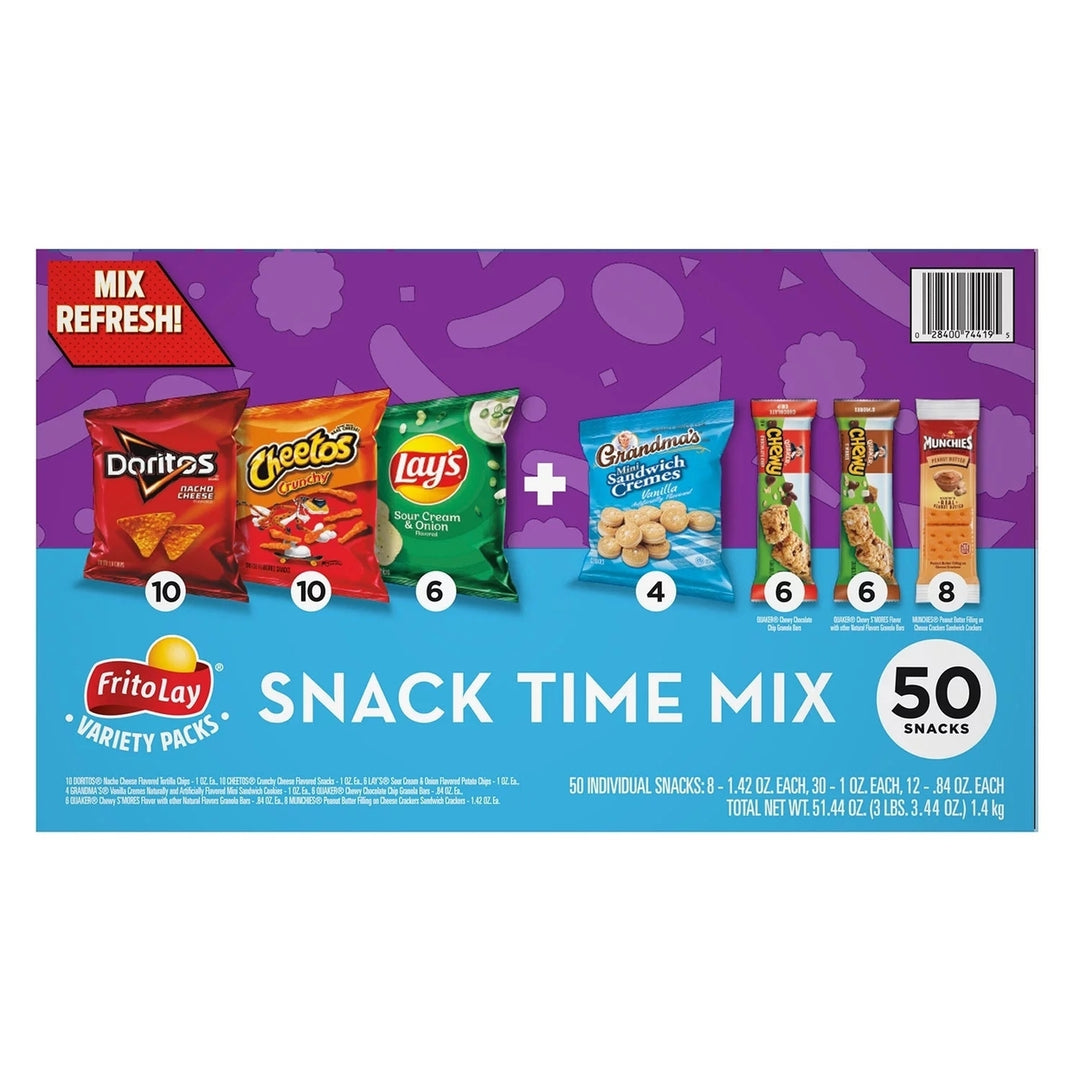 Frito Lay Snack Time Mix Variety Pack Snacks,(50 Count) Image 4