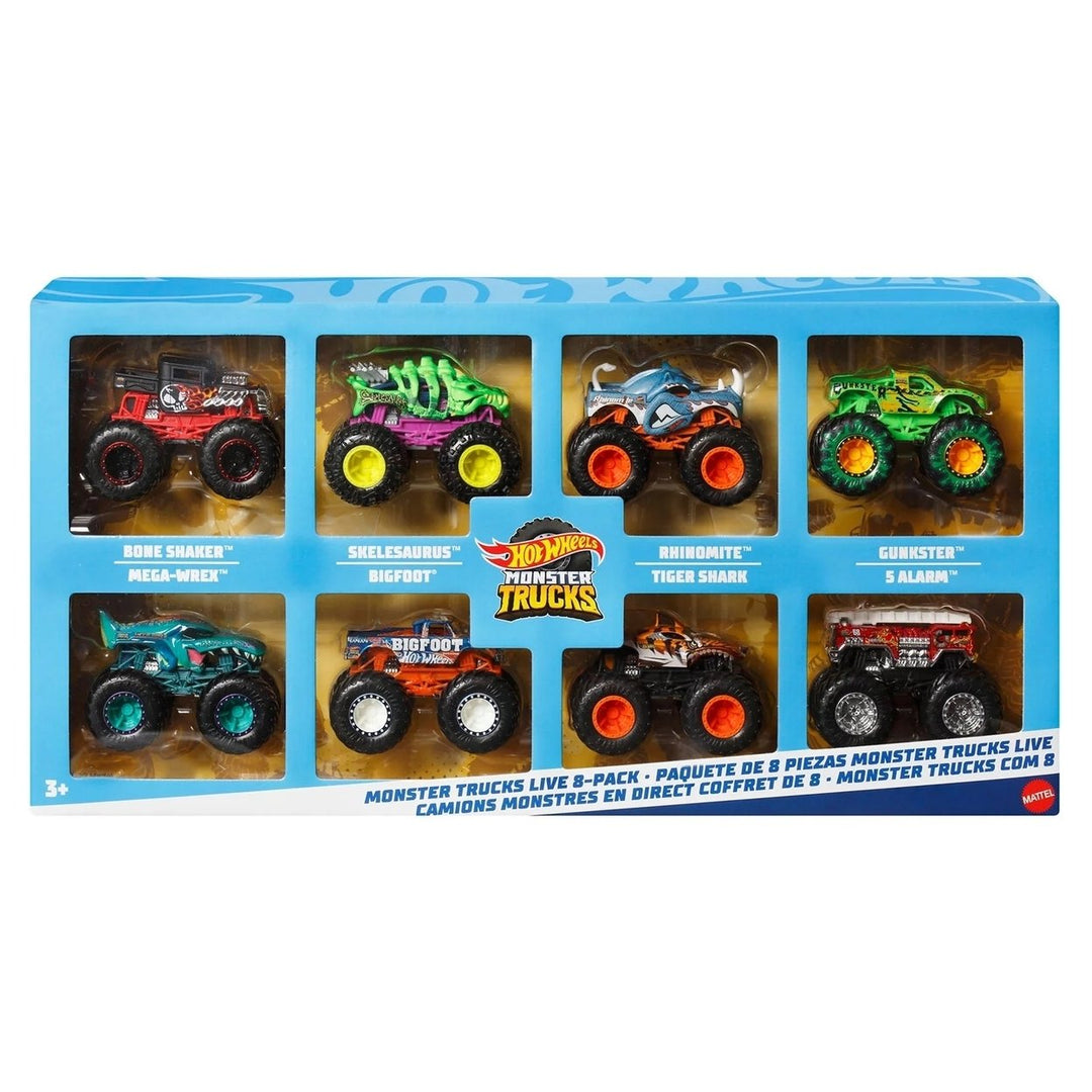 Hot Wheels Monster Trucks Live 8 Pack Image 1