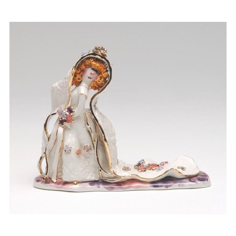 Ceramic Bride with Curly Hair Figurine , Image 3