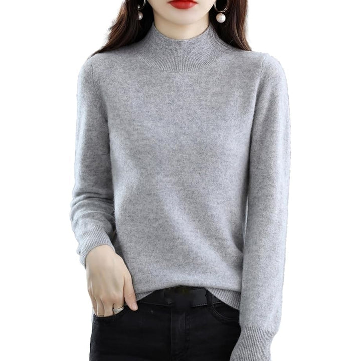 Cashmere Sweaters for Women,Fall Sweaters for Women 2024 Trendy,Long Sleeve Crew Neck Plus Size Dressy Casual Sweaters Image 8