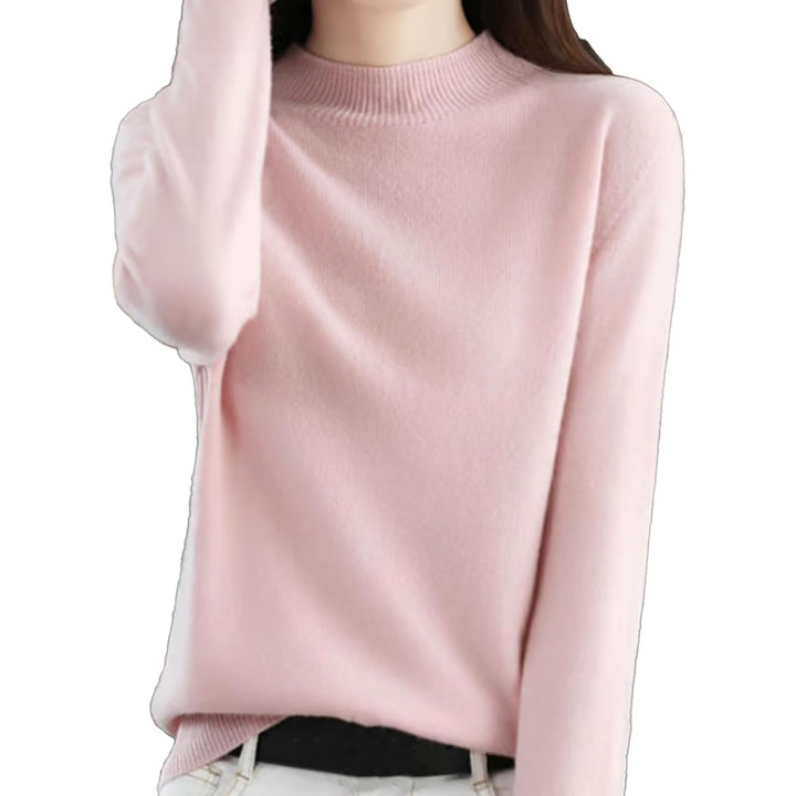 Cashmere Sweaters for Women,Fall Sweaters for Women 2024 Trendy,Long Sleeve Crew Neck Plus Size Dressy Casual Sweaters Image 12