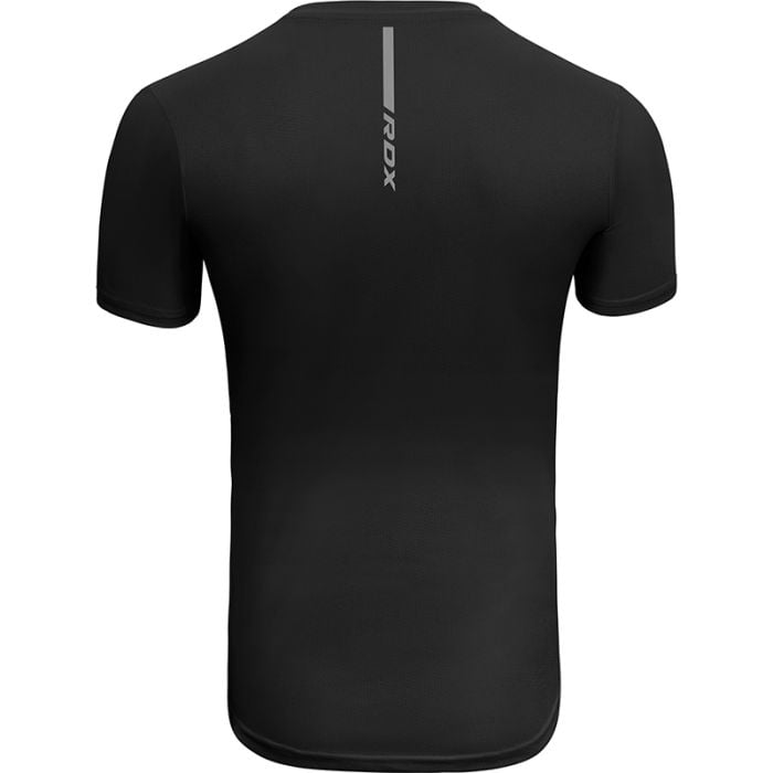 RDX T2 Black Short Sleeves Sweat-Wicking Gym T-Shirt Image 4