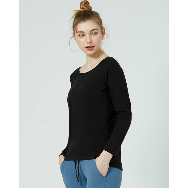 Rebody Essentials Scooped Long Sleeve Top Image 1