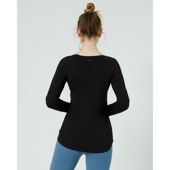 Rebody Essentials Scooped Long Sleeve Top Image 9