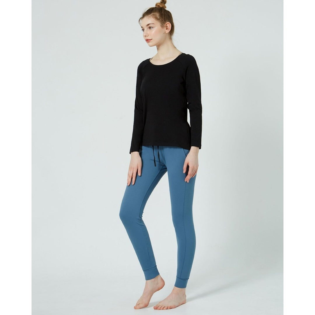 Rebody Essentials Scooped Long Sleeve Top Image 10