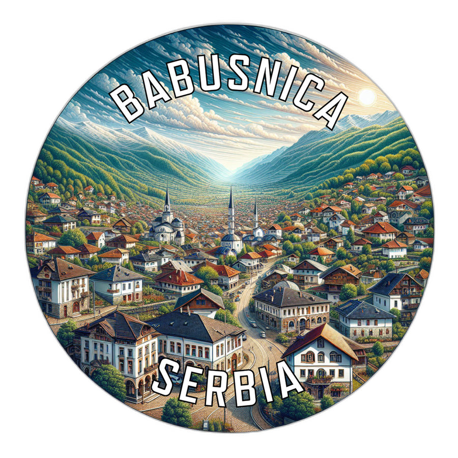 Babusnica Serbia Souvenir Die Cut Flat Magnet Image 1