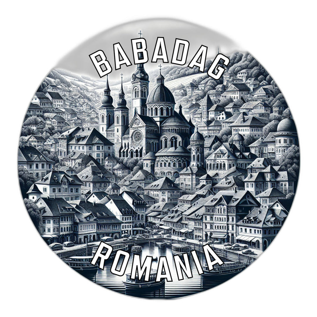 Babadag Romania Souvenir Die Cut Flat Magnet Image 1