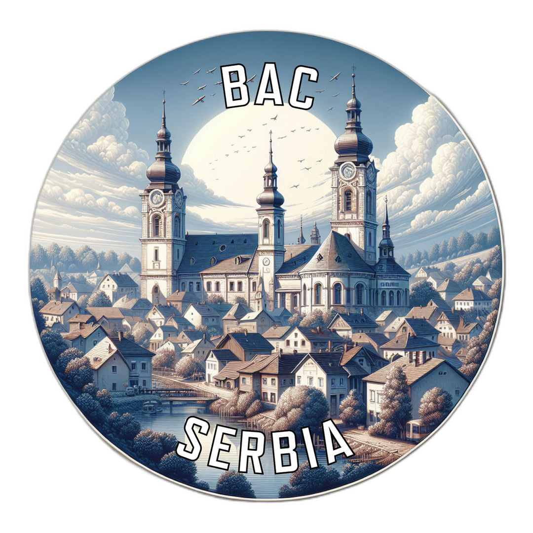 Bac Serbia Souvenir Die Cut Flat Magnet Image 1