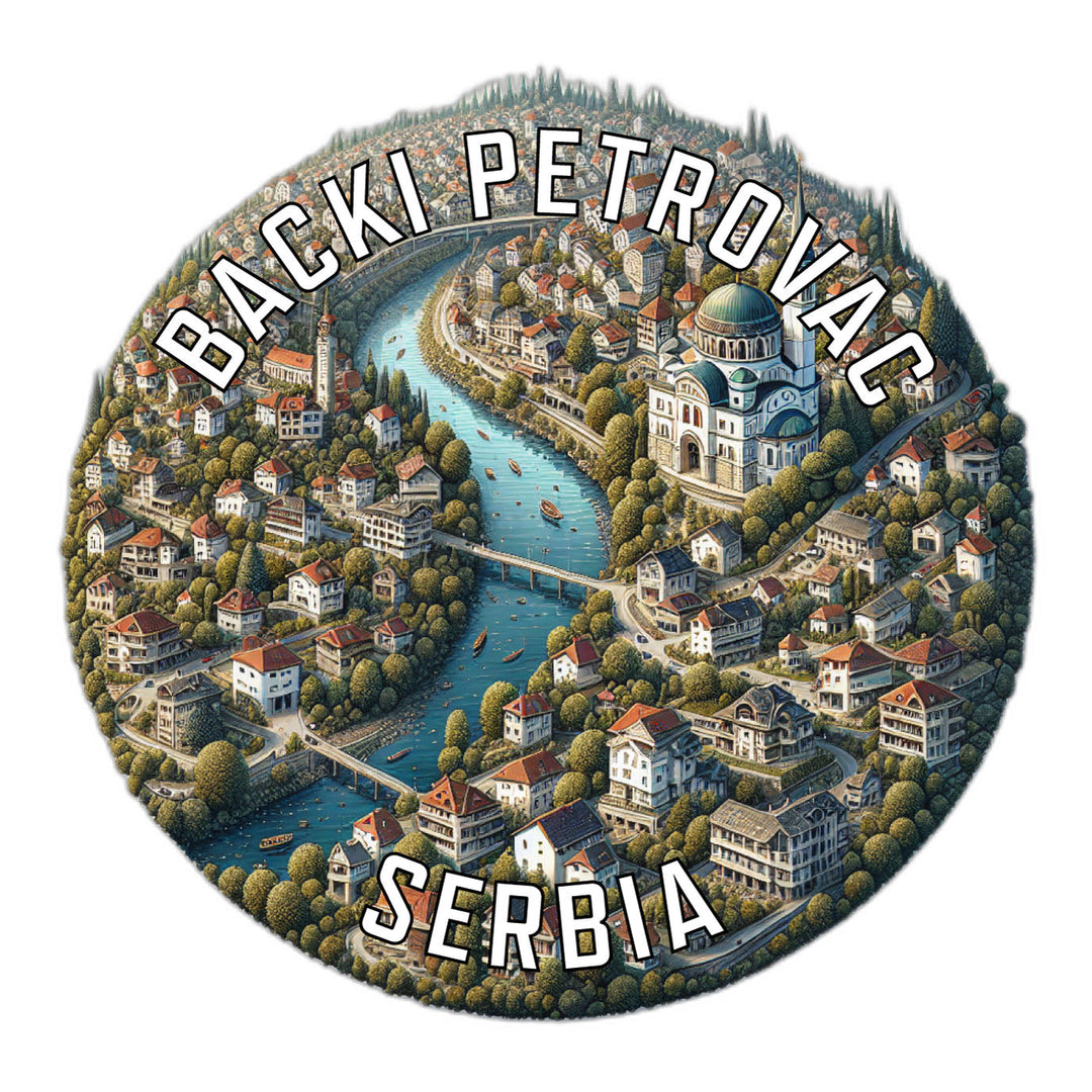 Backi Petrovac Serbia Souvenir Die Cut Flat Magnet Image 1