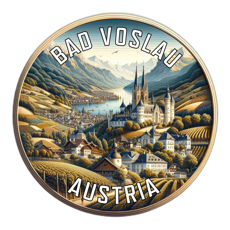 Bad Voslau Austria Souvenir Die Cut Flat Magnet Image 1