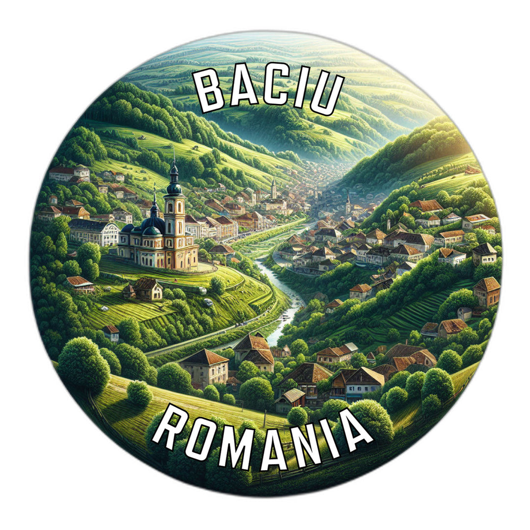 Baciu Romania Souvenir Die Cut Flat Magnet Image 1