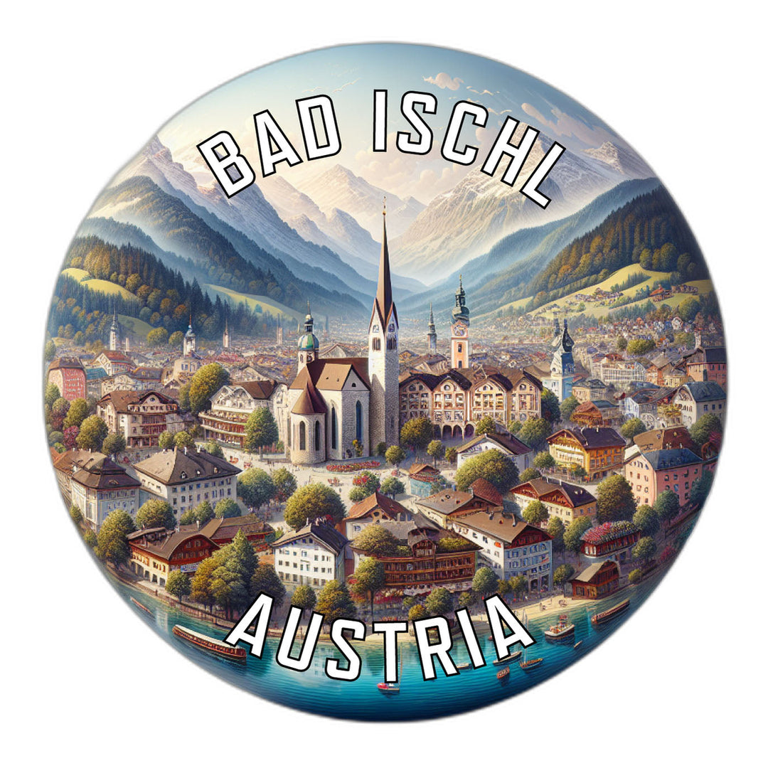 Bad Ischl Austria Souvenir Die Cut Flat Magnet Image 1