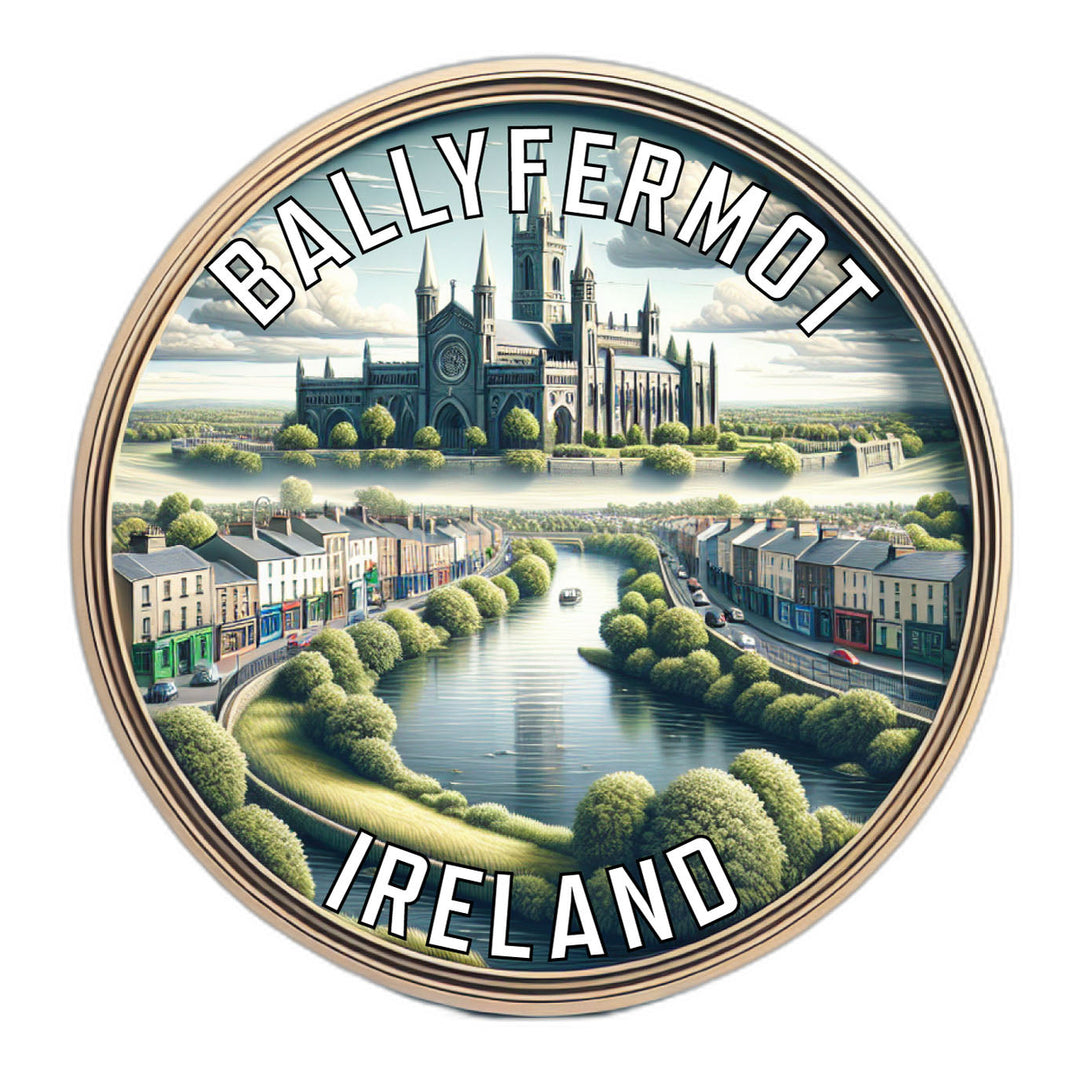 Ballyfermot Ireland Souvenir Die Cut Flat Magnet Image 1