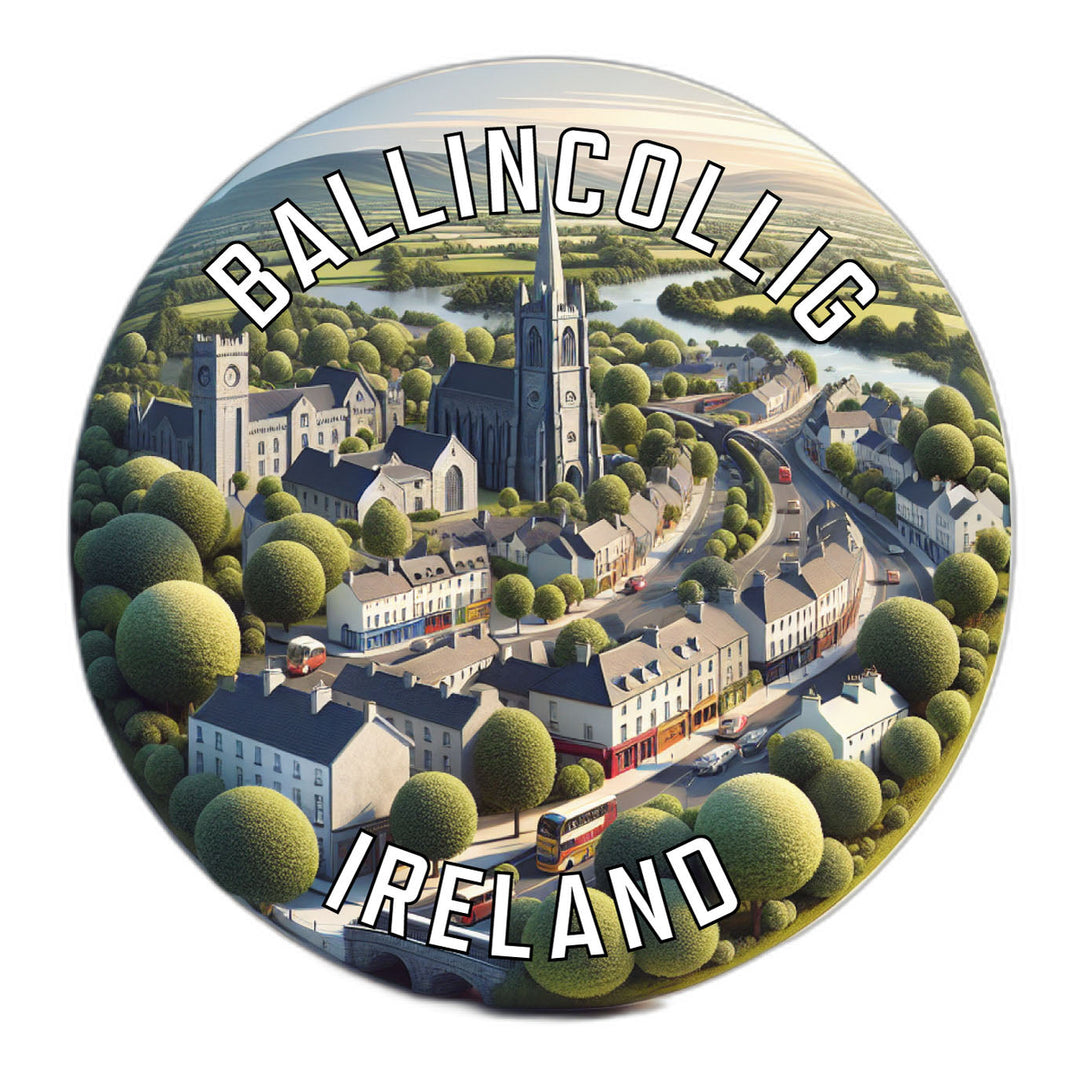 Ballincollig Ireland Souvenir Die Cut Flat Magnet Image 1