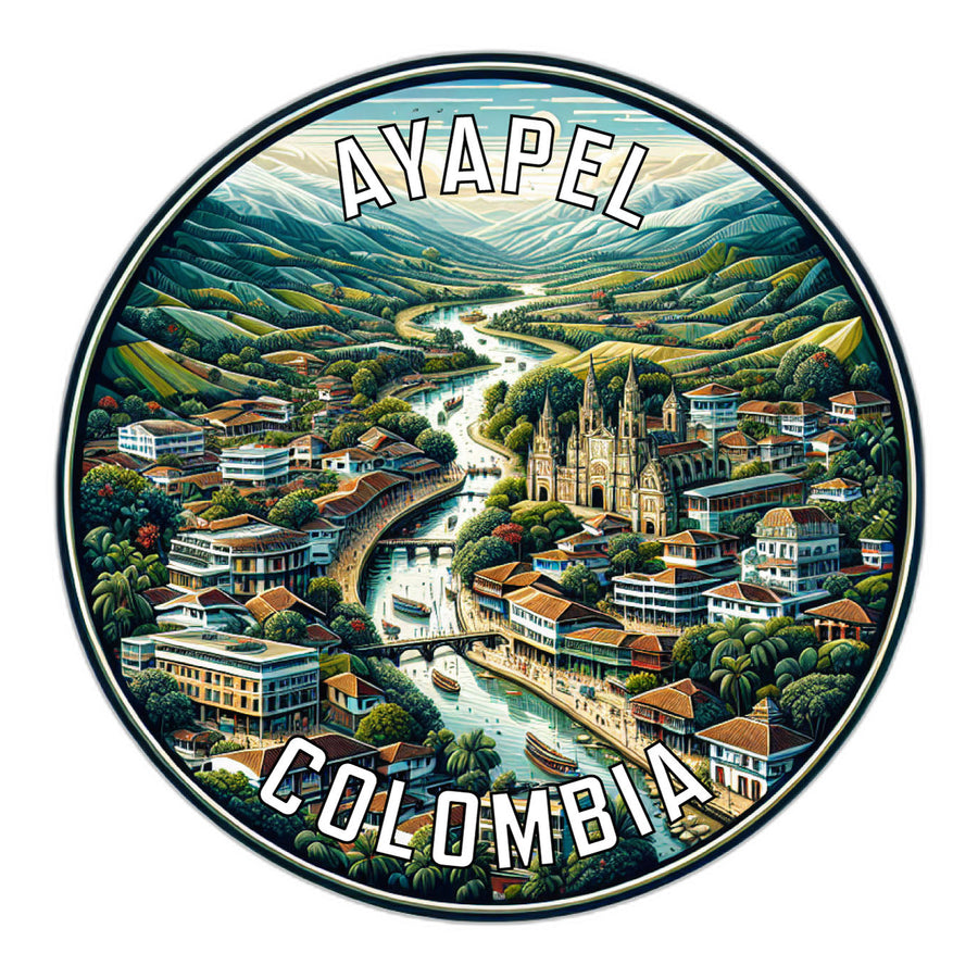 Ayapel Colombia Souvenir Die Cut Flat Magnet Image 1