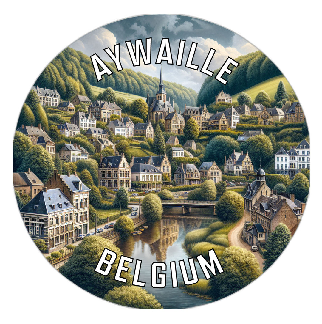 Aywaille Belgium Souvenir Die Cut Flat Magnet Image 1