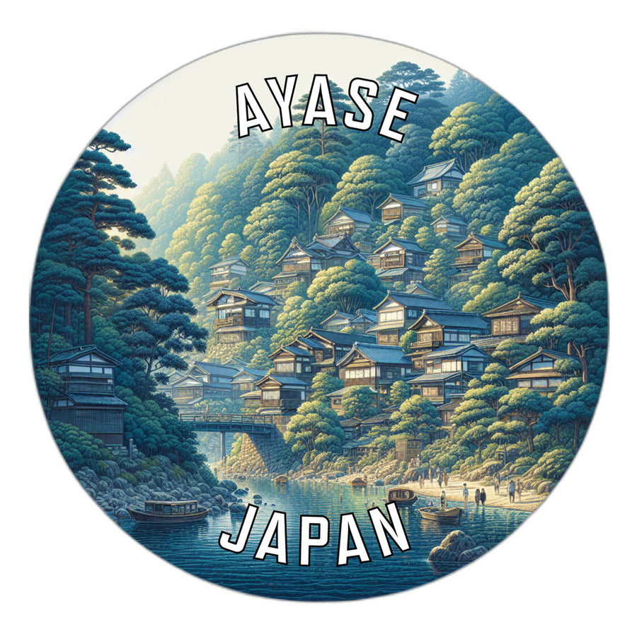 Ayase Japan Souvenir Die Cut Flat Magnet Image 1