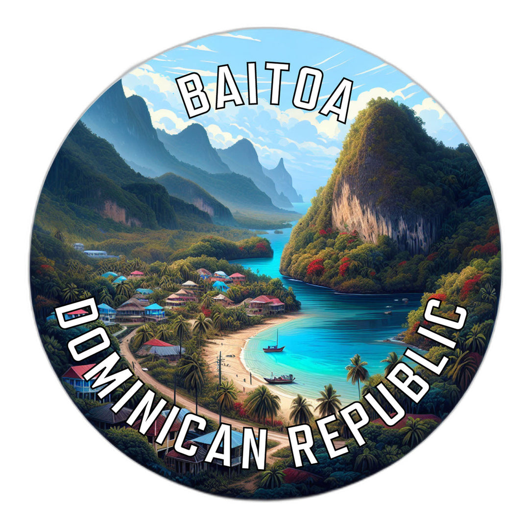 Baitoa Dominican Republic Souvenir Die Cut Flat Magnet Image 1