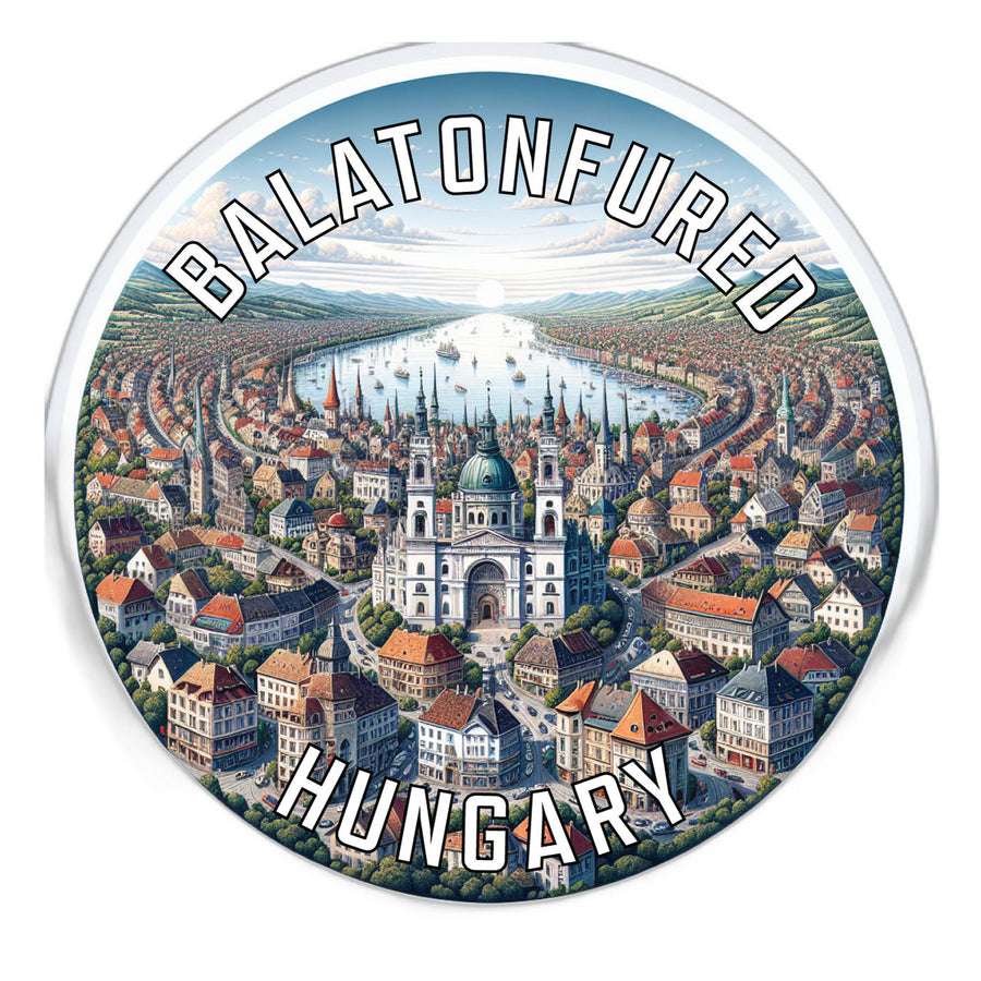 Balatonfured Hungary Souvenir Die Cut Flat Magnet Image 1