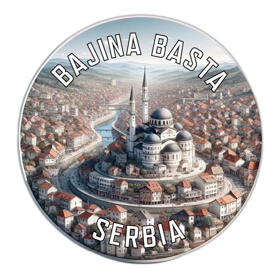 Bajina Basta Serbia Souvenir Die Cut Flat Magnet Image 1