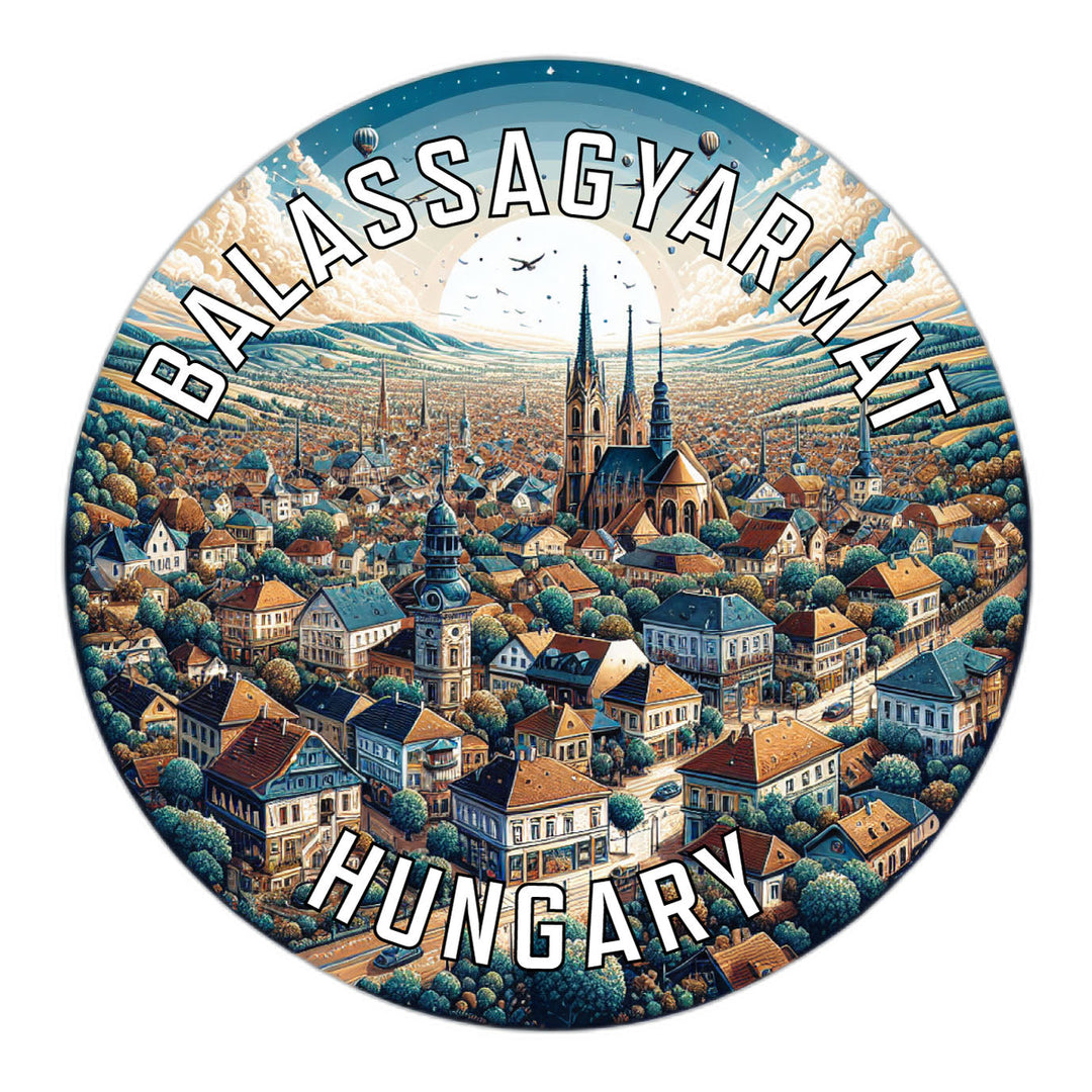 Balassagyarmat Hungary Souvenir Die Cut Flat Magnet Image 1