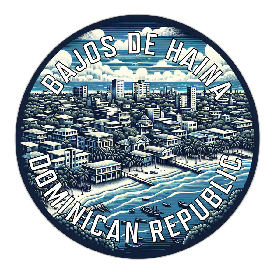 Bajos de Haina Dominican Republic Souvenir Die Cut Flat Magnet Image 1