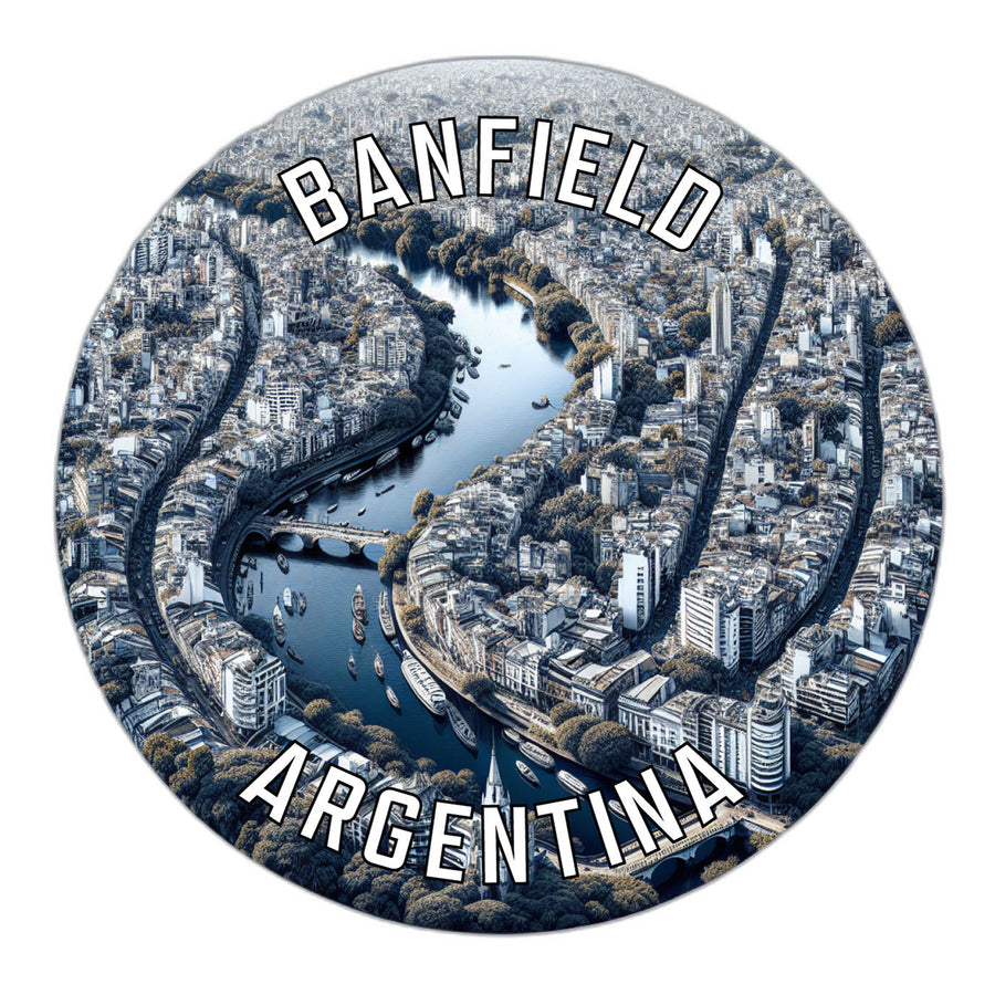 Banfield Argentina Souvenir Die Cut Flat Magnet Image 1