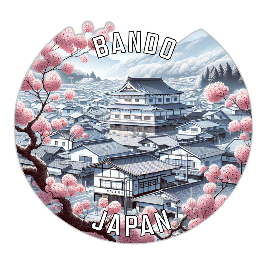 Bando Japan Souvenir Die Cut Flat Magnet Image 1