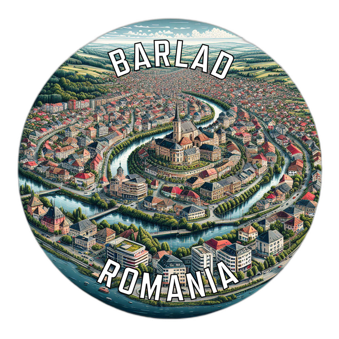 Barlad Romania Souvenir Die Cut Flat Magnet Image 1