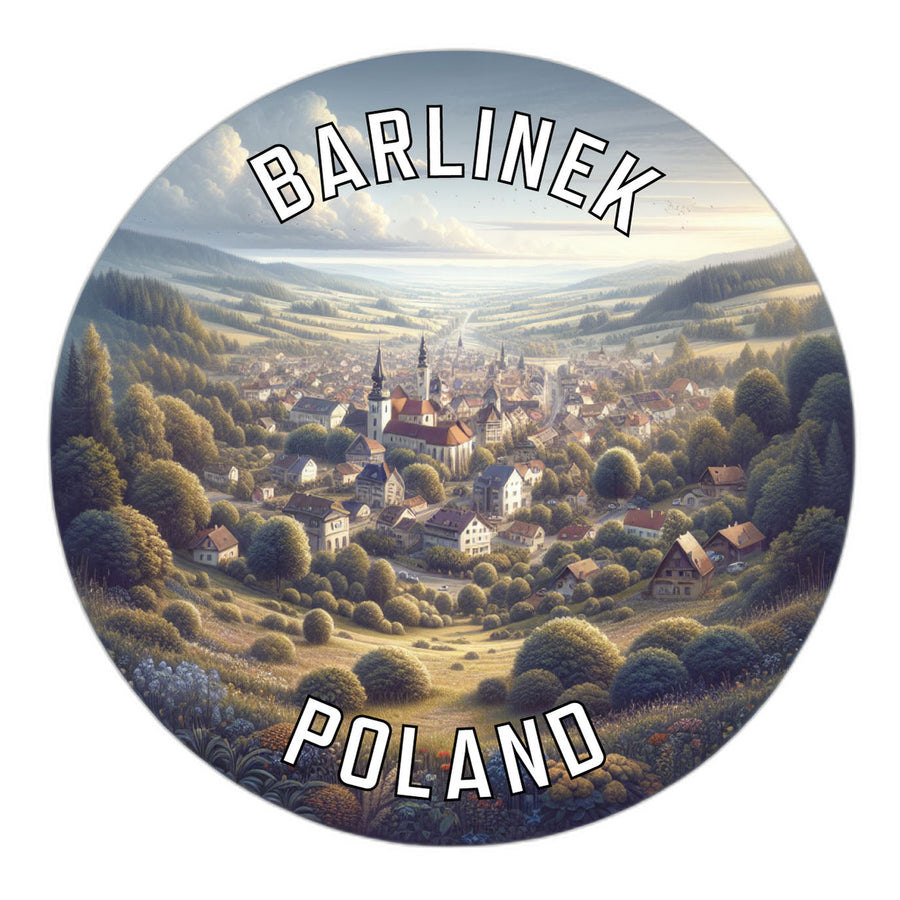 Barlinek Poland Souvenir Die Cut Flat Magnet Image 1