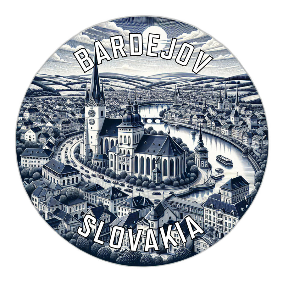 Bardejov Slovakia Souvenir Die Cut Flat Magnet Image 1