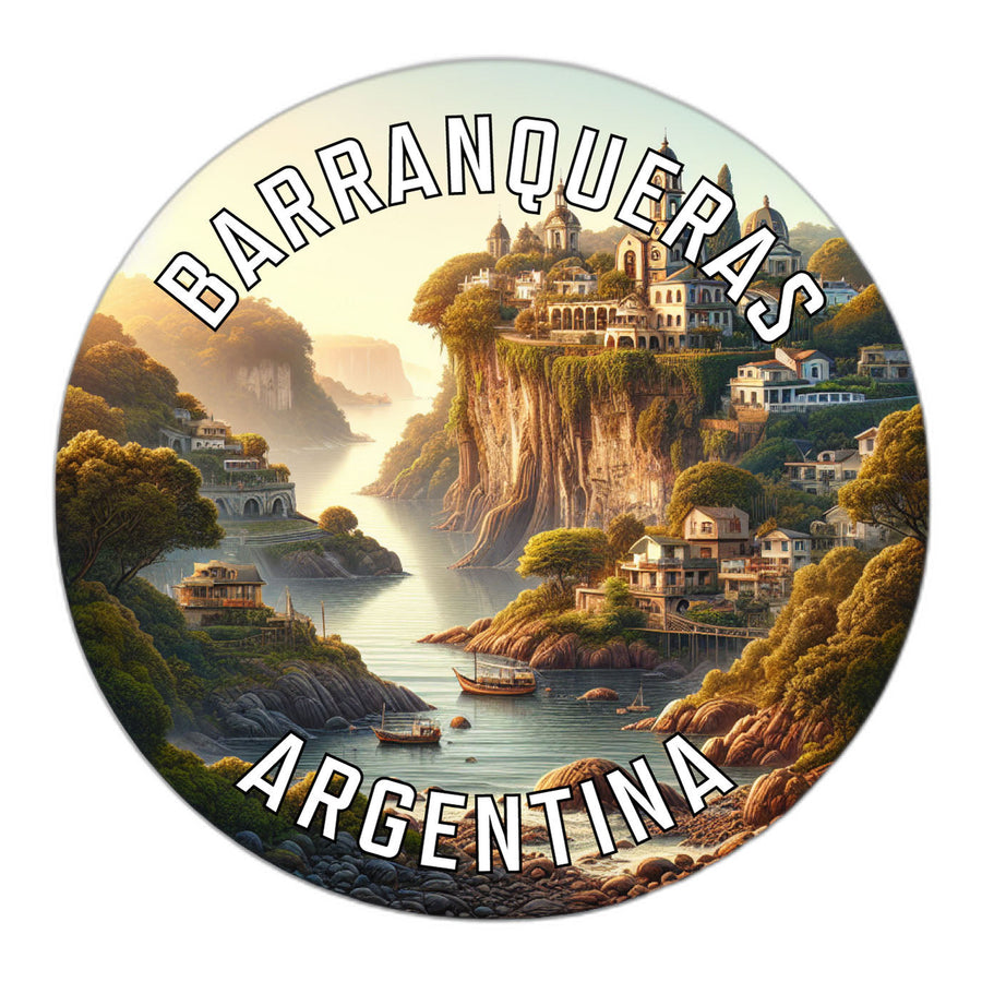 Barranqueras Argentina Souvenir Die Cut Flat Magnet Image 1