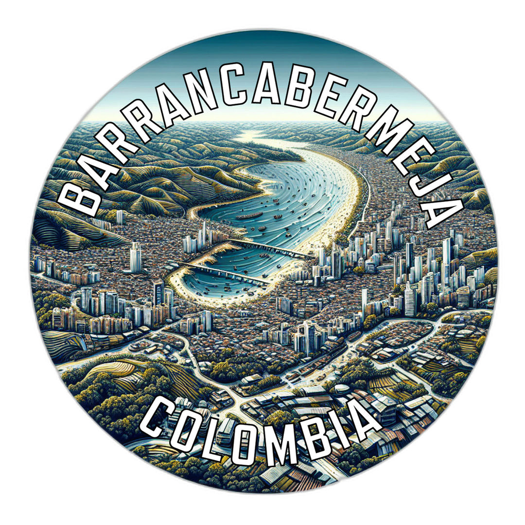 Barrancabermeja Colombia Souvenir Die Cut Flat Magnet Image 1