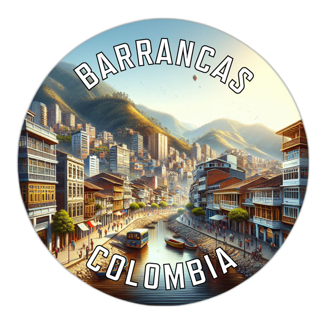 Barrancas Colombia Souvenir Die Cut Flat Magnet Image 1