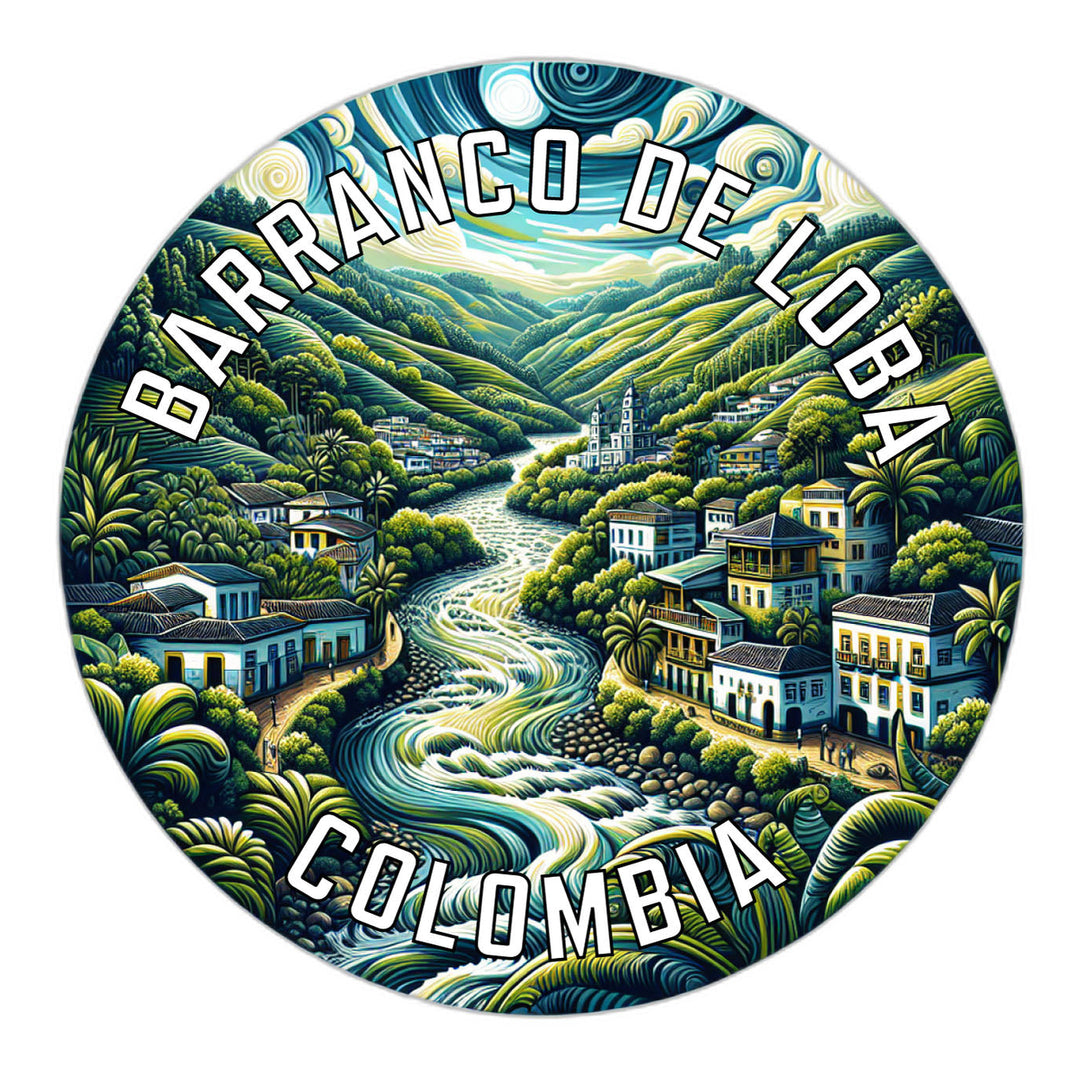 Barranco de Loba Colombia Souvenir Die Cut Flat Magnet Image 1