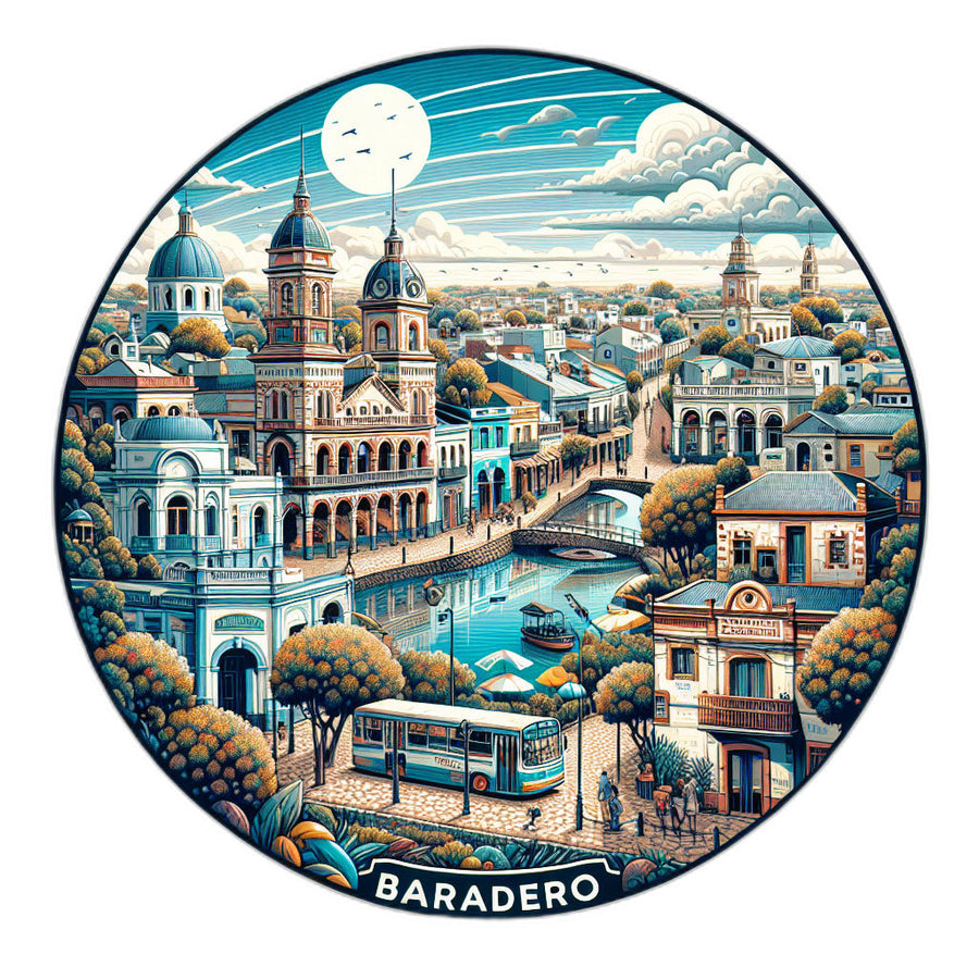 Baradero Argentina_updated Souvenir Die Cut Flat Magnet Image 1