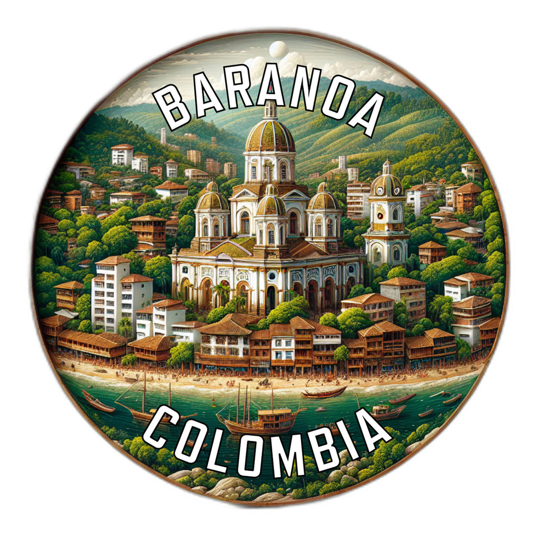 Baranoa Colombia Souvenir Die Cut Flat Magnet Image 1