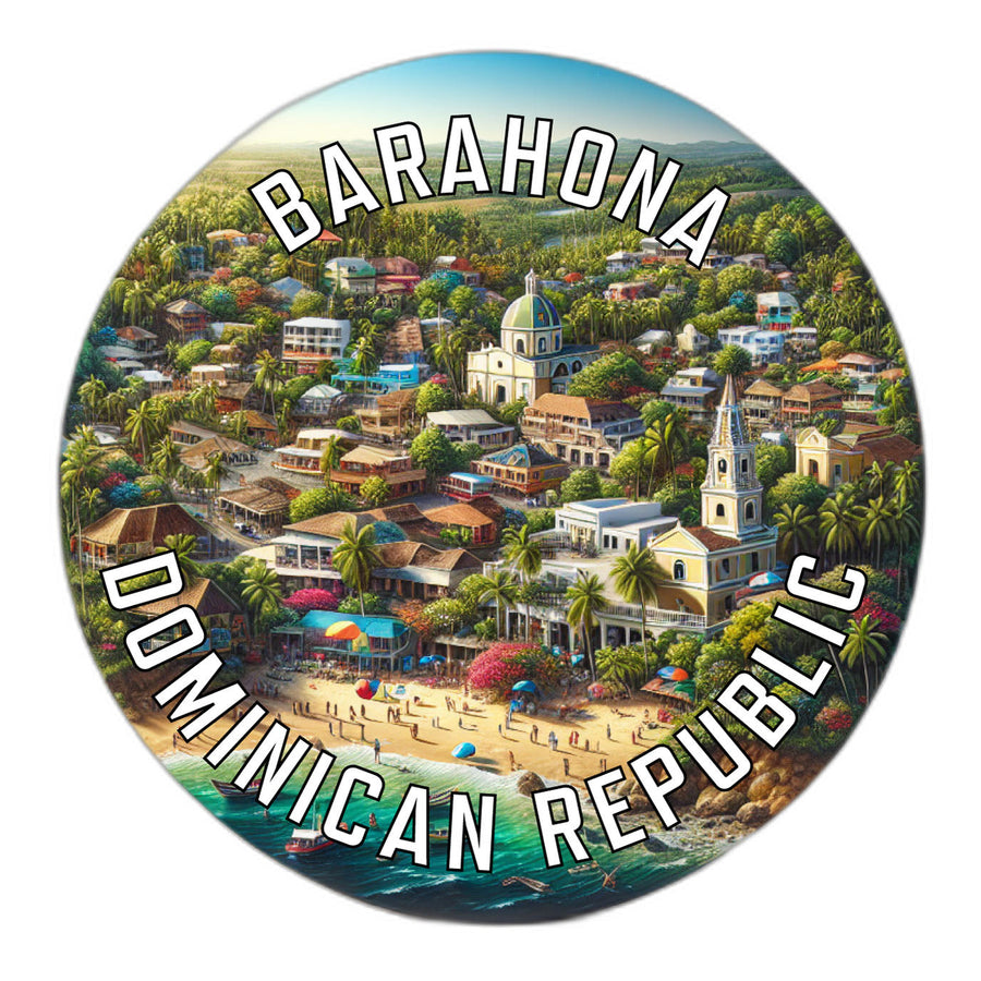 Barahona Dominican Republic Souvenir Die Cut Flat Magnet Image 1