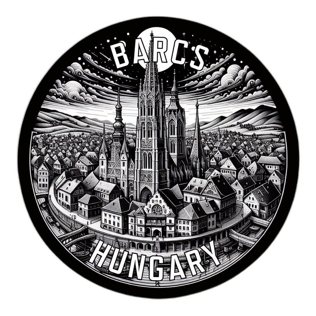 Barcs Hungary Souvenir Die Cut Flat Magnet Image 1