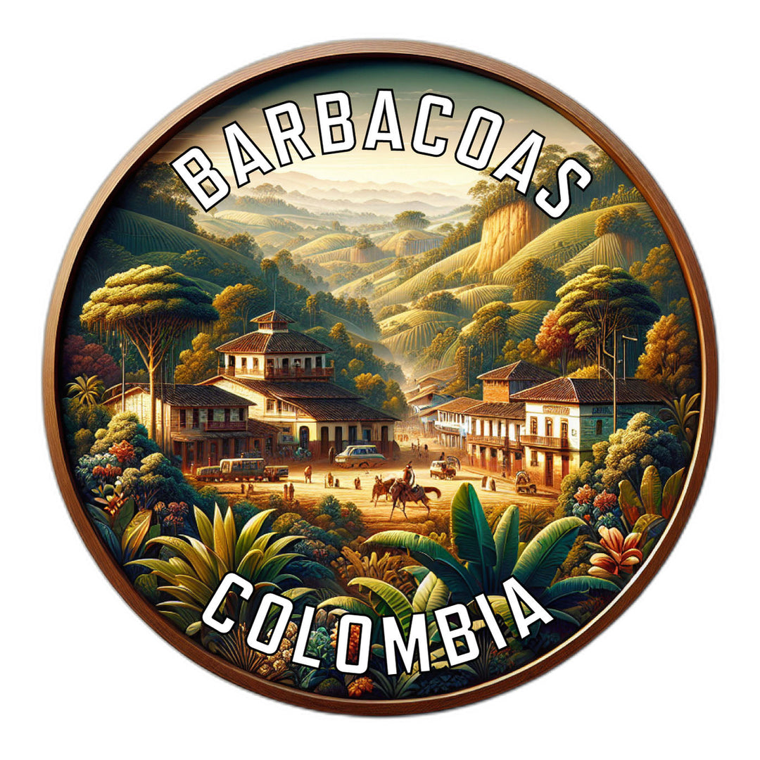 Barbacoas Colombia Souvenir Die Cut Flat Magnet Image 1