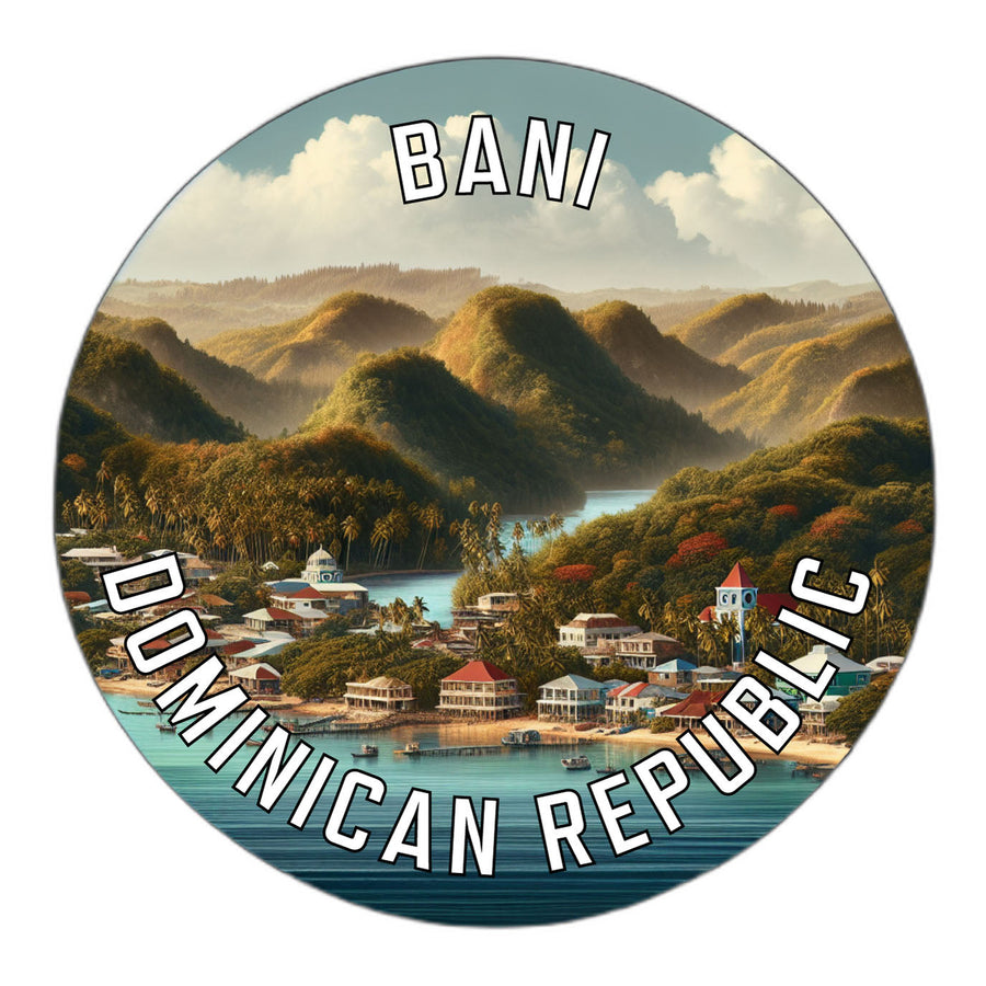 Bani Dominican Republic Souvenir Die Cut Flat Magnet Image 1