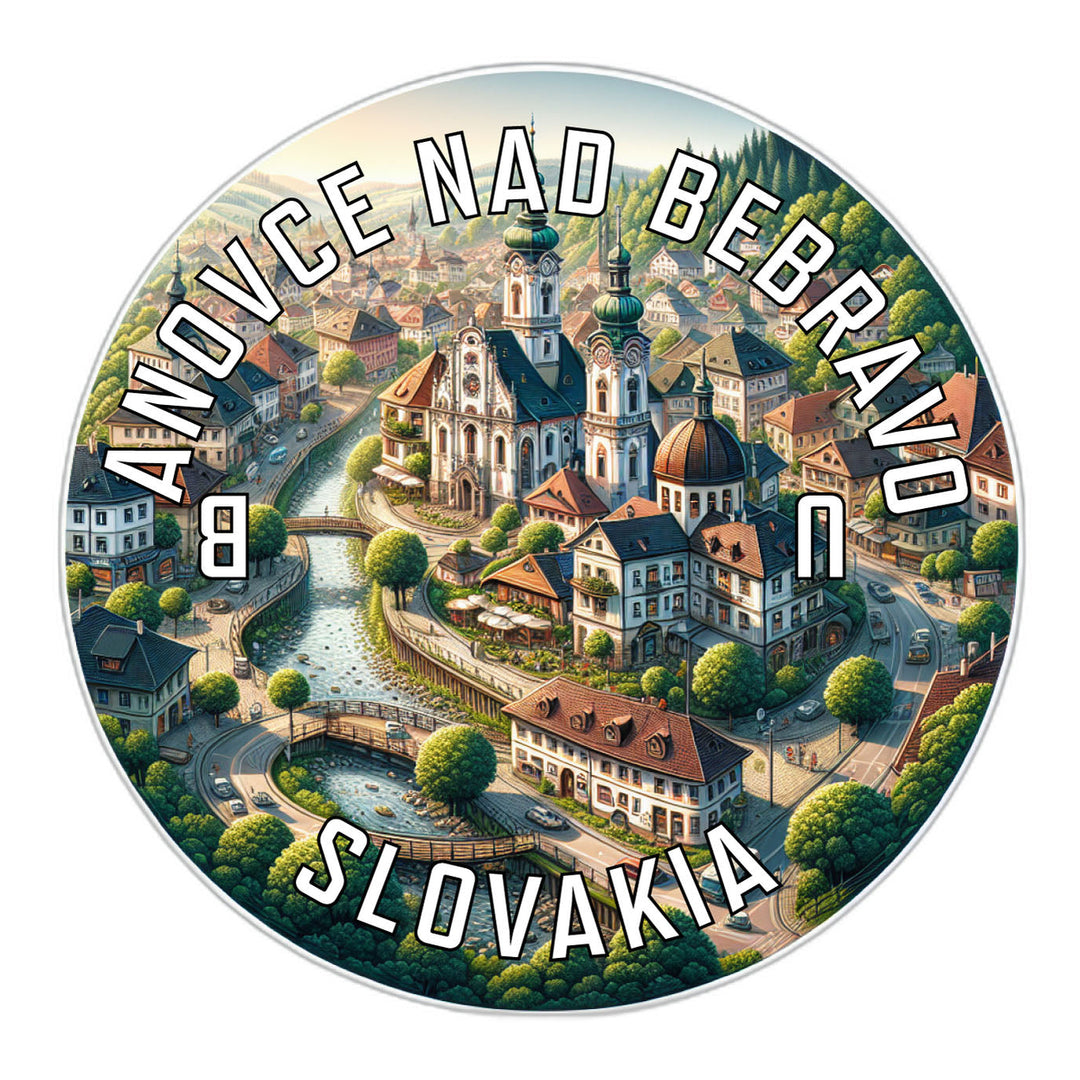 Banovce nad Bebravou Slovakia Souvenir Die Cut Flat Magnet Image 1