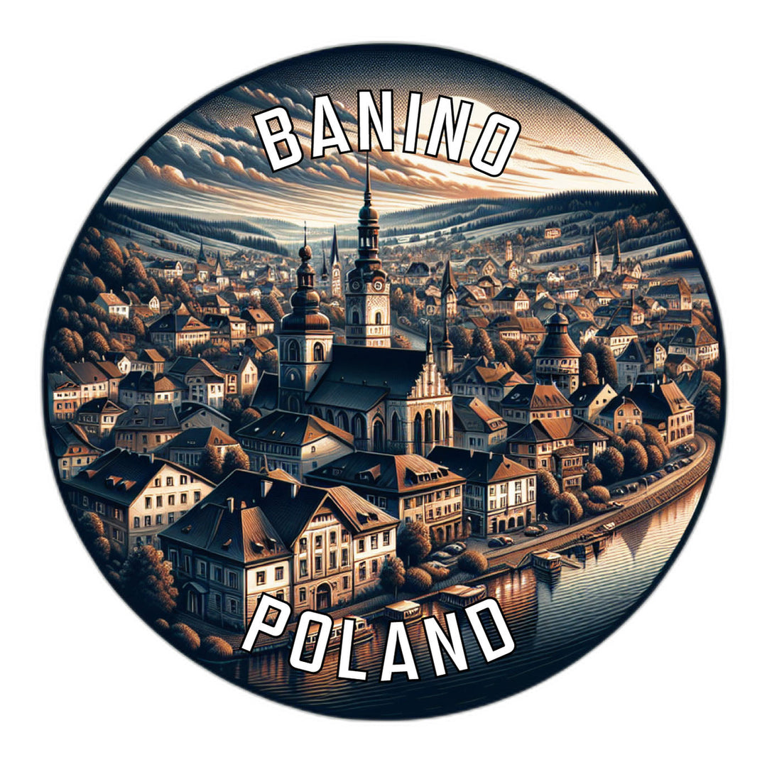 Banino Poland Souvenir Die Cut Flat Magnet Image 1