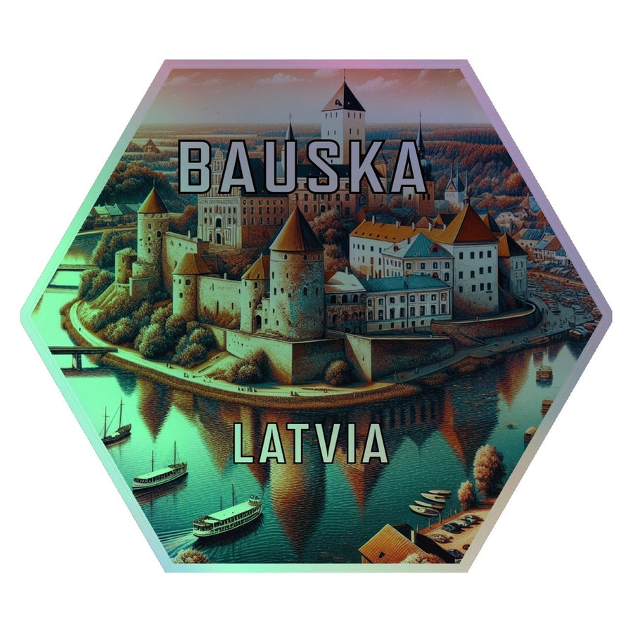 Bauska Latvia Souvenir Die Cut Flat Magnet Image 1